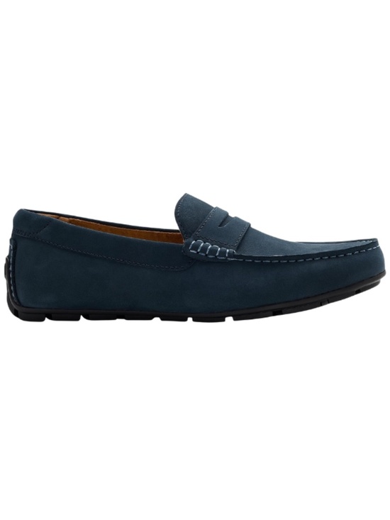 Mens Florsheim Motor Smooth Moc Toe Penny Driver. Legion Blue. 134919 423
